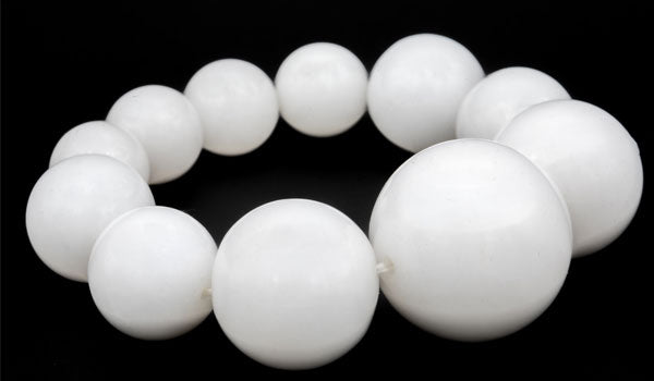 Luxury white jade natural gemstone bracelet