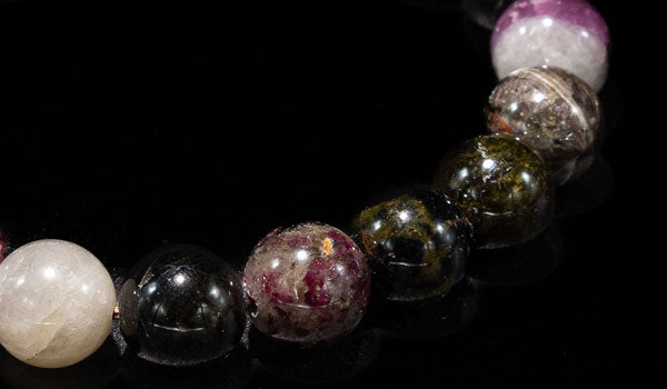 Luxury Watermelon Tourmaline Natural Gemstone Bracelet