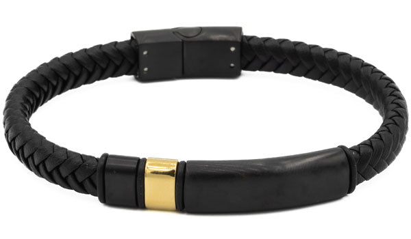 Gold Miller Leather Bracelet