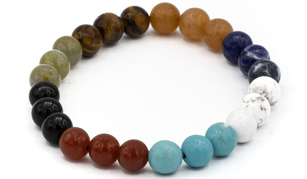 Multicolor Natural Gemstone Bracelet.