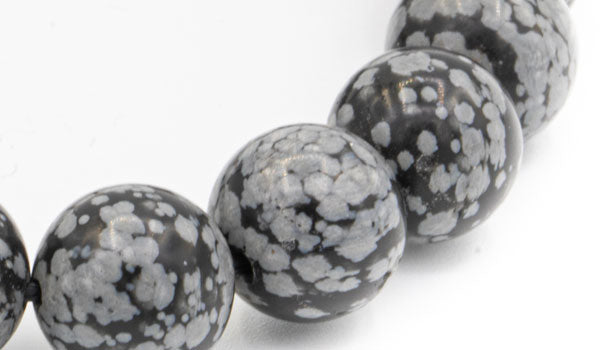 Obsidian snowflake 10mm NSB close up
