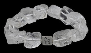 Raw Clear Quartz Centerpiece Crystal Bracelet