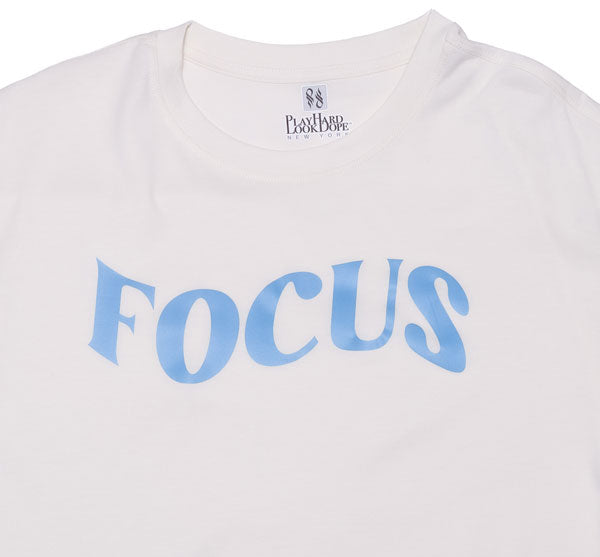 FOCUS SUPIMA Cotton T-Shirt close up