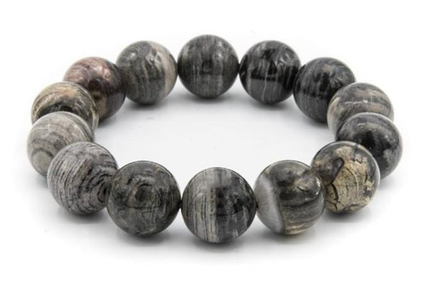 Silver leaf beads online