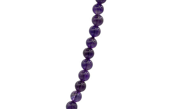 Sterling Silver Amethyst Natural Gemstone Necklace