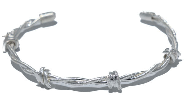 Sterling Silver Barbed Wire Cuff