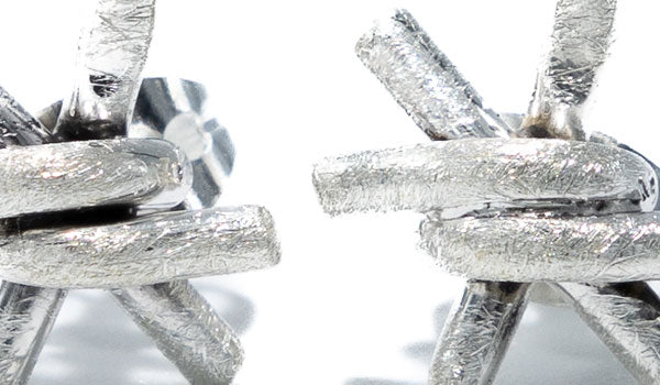 Sterling Silver Barbed Wire Stud Earrings