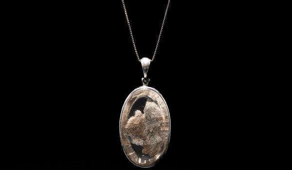 Luxury Sterling Silver Adjustable Desert Sand Pendant Necklace