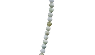 Sterling Silver Mini Burmese Jade Natural Gemstone Necklace close up