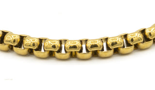 Gold Belcher Chain close up