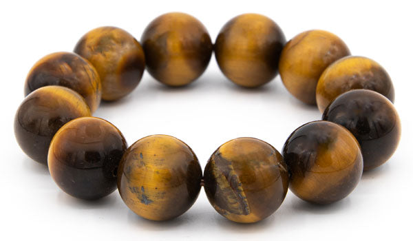 Alt= Tigers Eye Natural Gemstone Bracelet