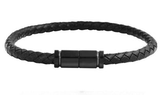 Black Braided Leather Bracelet feature img