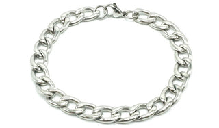 silver chain link bracelet feature img