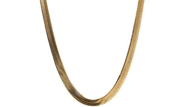 Gold 18'' Herringbone Chain