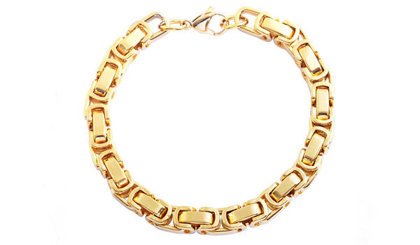 Gold Bike Chain Bracelet feature img