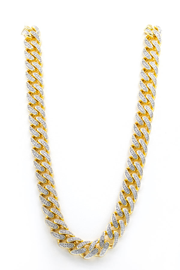 <img src=" IMG_8086.JPG" alt="Gold Cuban Link Crystal Chain 20mm">