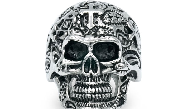 gothic skull ring  img