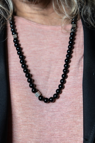 Onyx Natural Gemstone Centerpiece Necklace