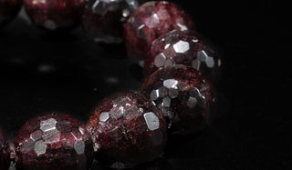Luxury Faceted Garnet Natural Gemstone Bracelet