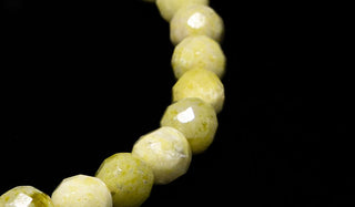 Luxury Faceted Lime Chrysoprase Natural Gemstone Bracelet