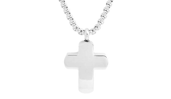silver cross necklace feature img