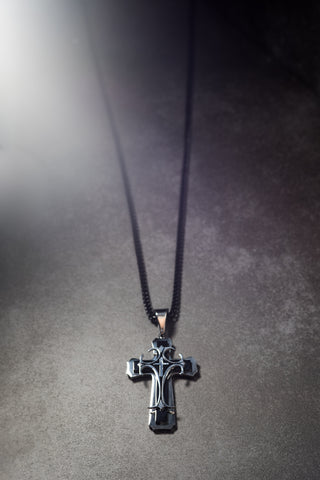 The Victor Fleury Cross Necklace lifestyle img