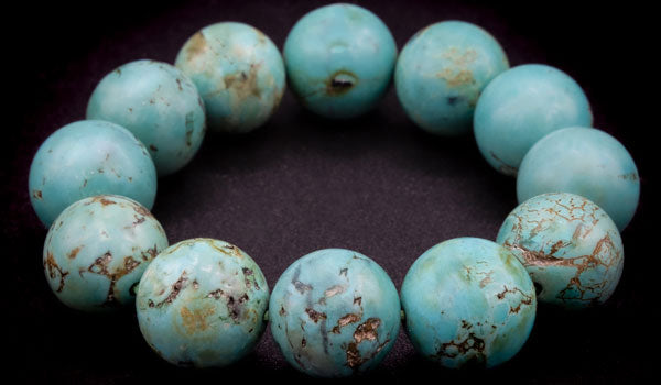 Turquoise Gemstone Bracelet PlayHardLookDope - Main Image